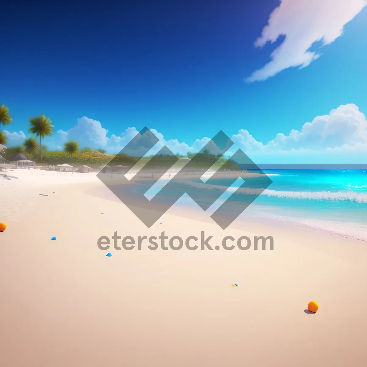 Picture of Serene Seascape on a Sunny Summer Day
