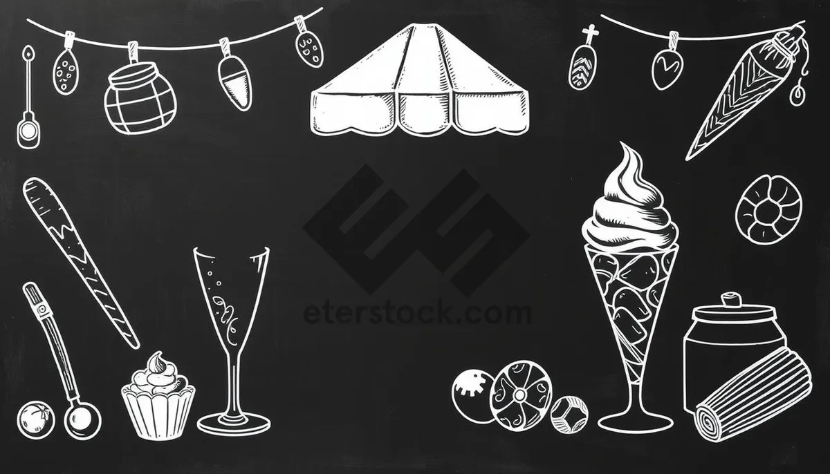 Picture of Elegant floral frame design with intricate patterns