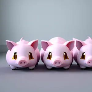 Piggy Bank Savings: Secure Financial Wealth with Pink Pig