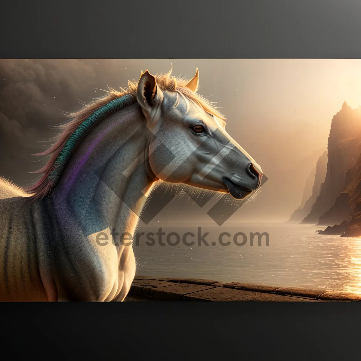 Picture of Wild Stallion - Majestic Equine Portrait