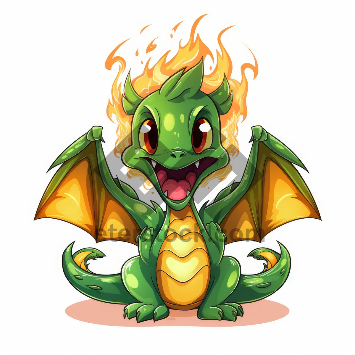 Picture of Magical sorcerer animal cartoon clip art drawing.