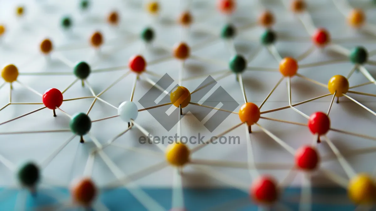 Picture of Ferris wheel mosaic of chemical compound wheel