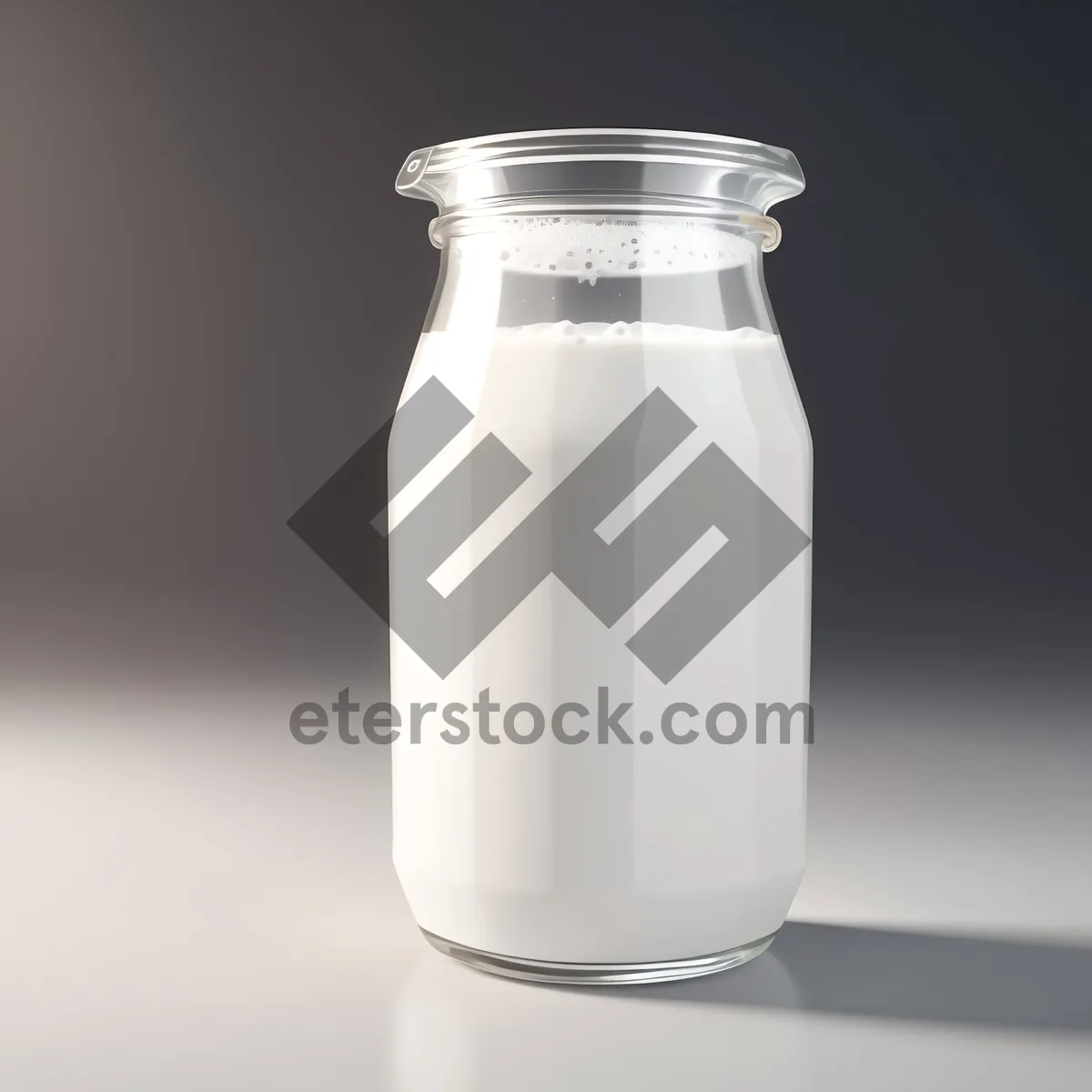 Picture of Healthy Glass Bottle of Milk