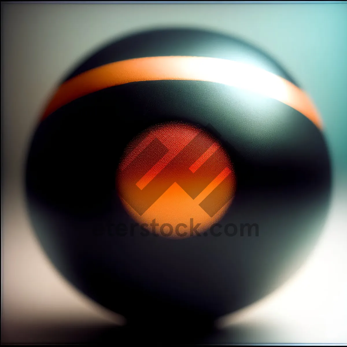 Picture of Colorful Trackball Game Equipment with Shiny Sphere Design.