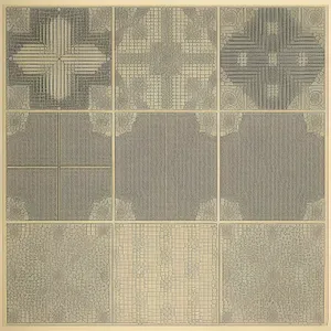 Vintage textile pattern design on aged fabric