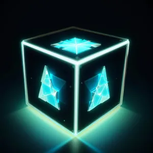 Black Glass 3D Button Icon