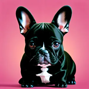 Cute Bull Terrier Puppy - Studio Portrait