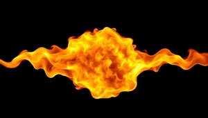 Fiery Energy Blaze in Orange and Yellow.