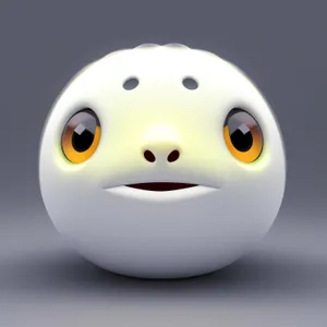 Forum Symbol - 3D Cartoon Ball Icon