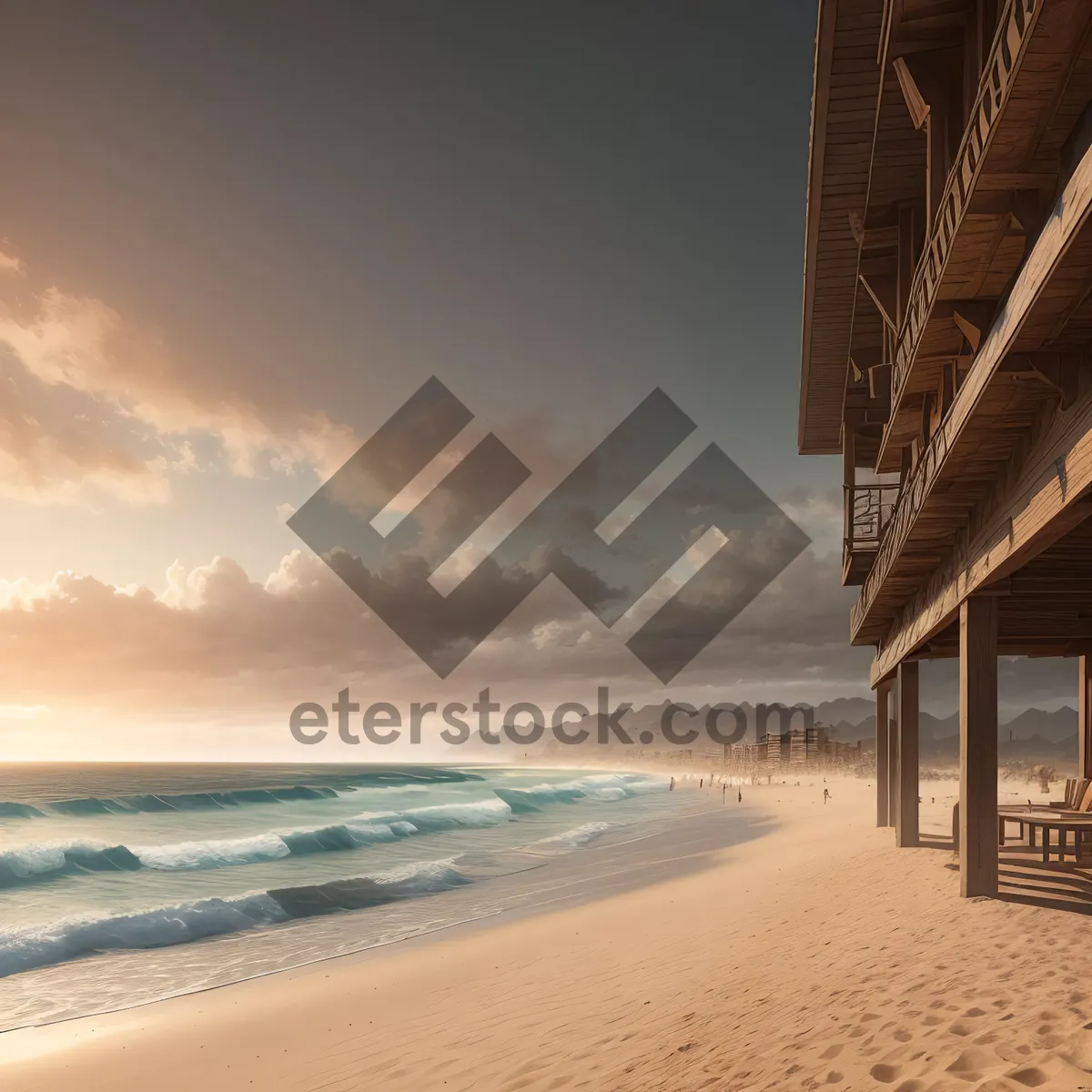 Picture of Turquoise Bliss: Sandy Shores and Sunny Skies