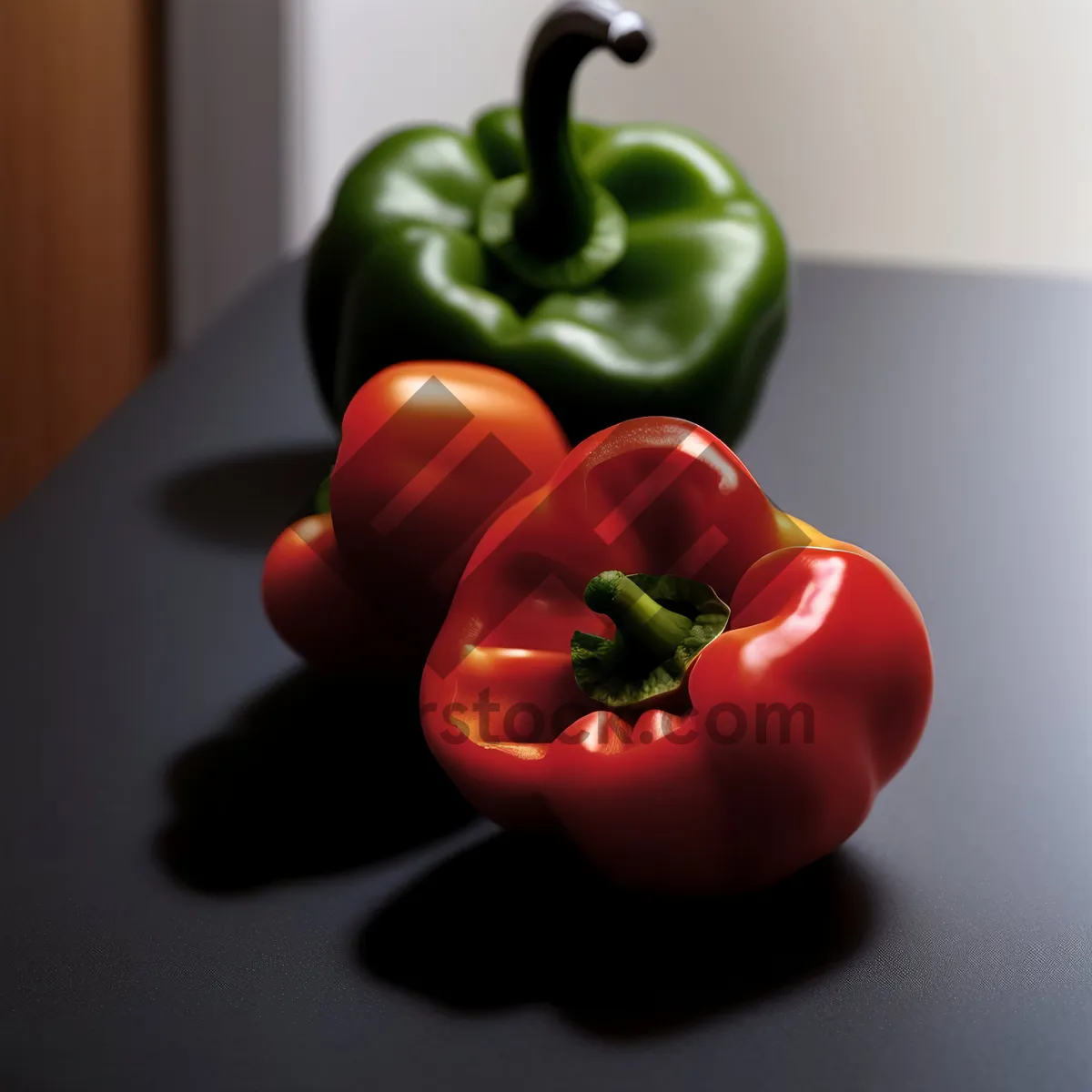 Picture of Healthy Bell Pepper Salad with Fresh Ingredients.