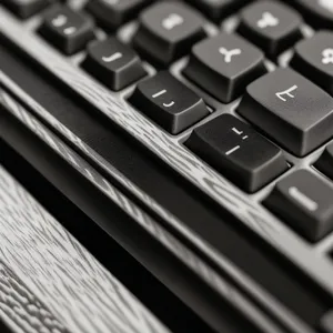 Closeup of Laptop Keyboard with Space Bar