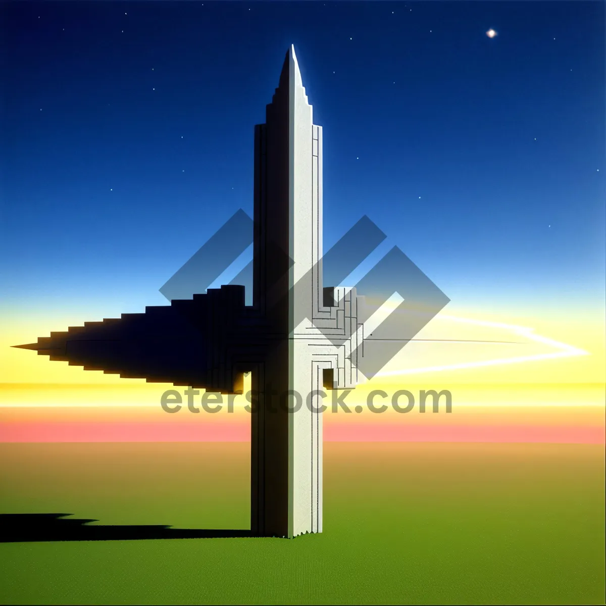 Picture of Monumental Sky Memorial: A Shuttlecock-Shaped Obelisk