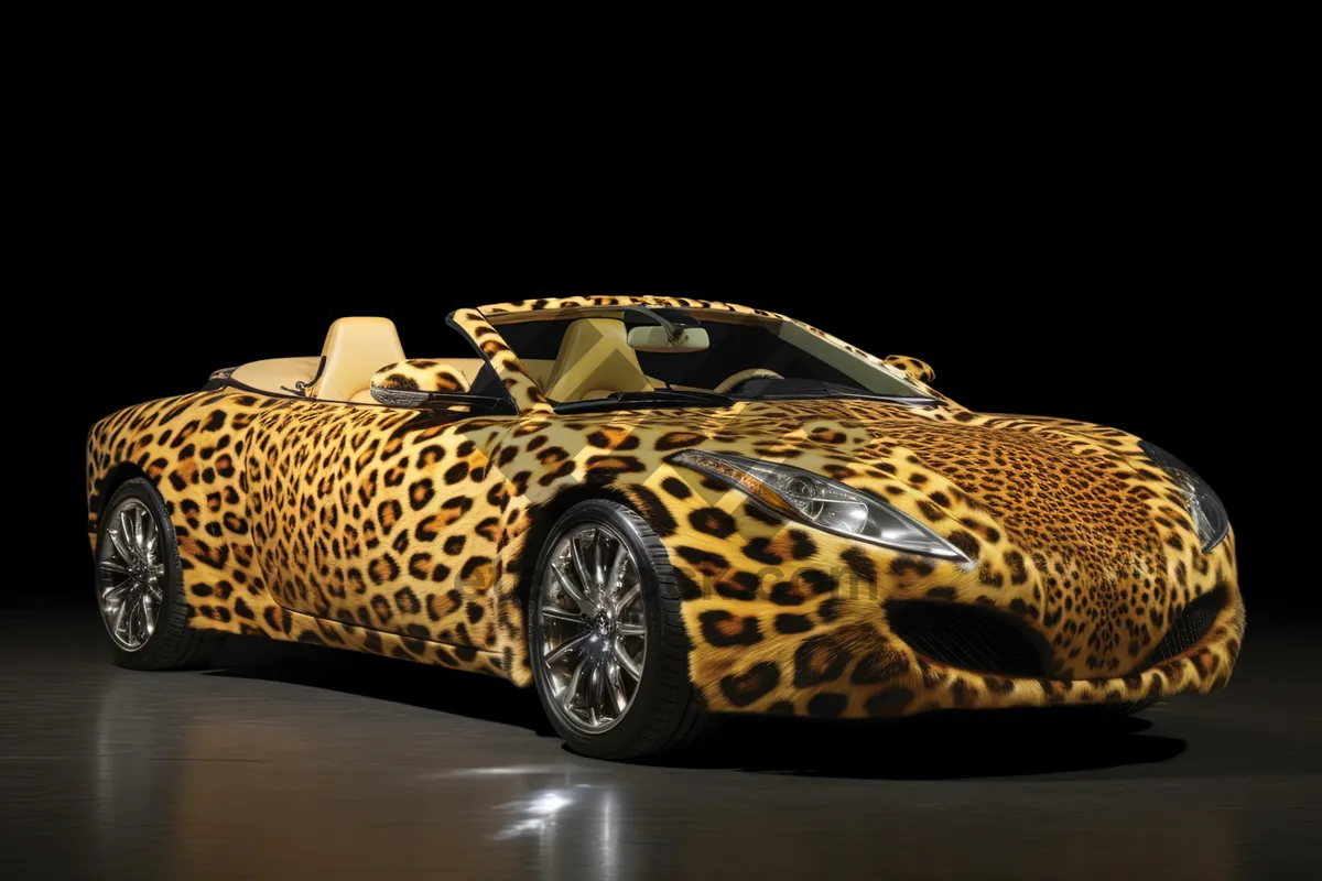 Picture of Luxury Leopard Sports Car with Powerful Engine