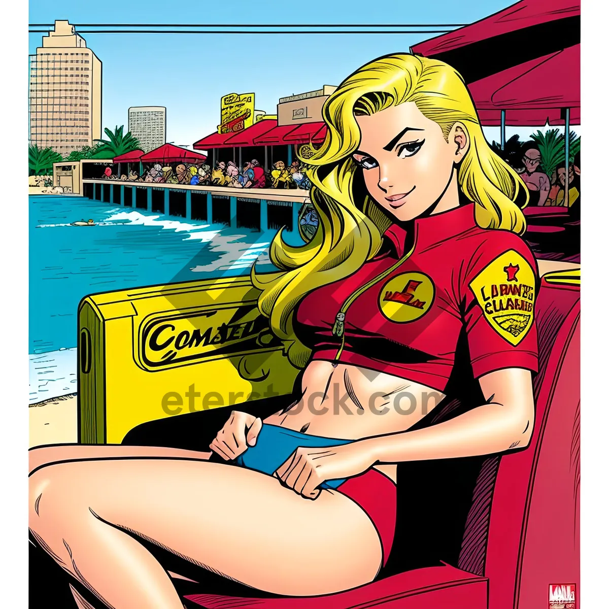 Picture of Comic Book Magazine Cartoon Art Print