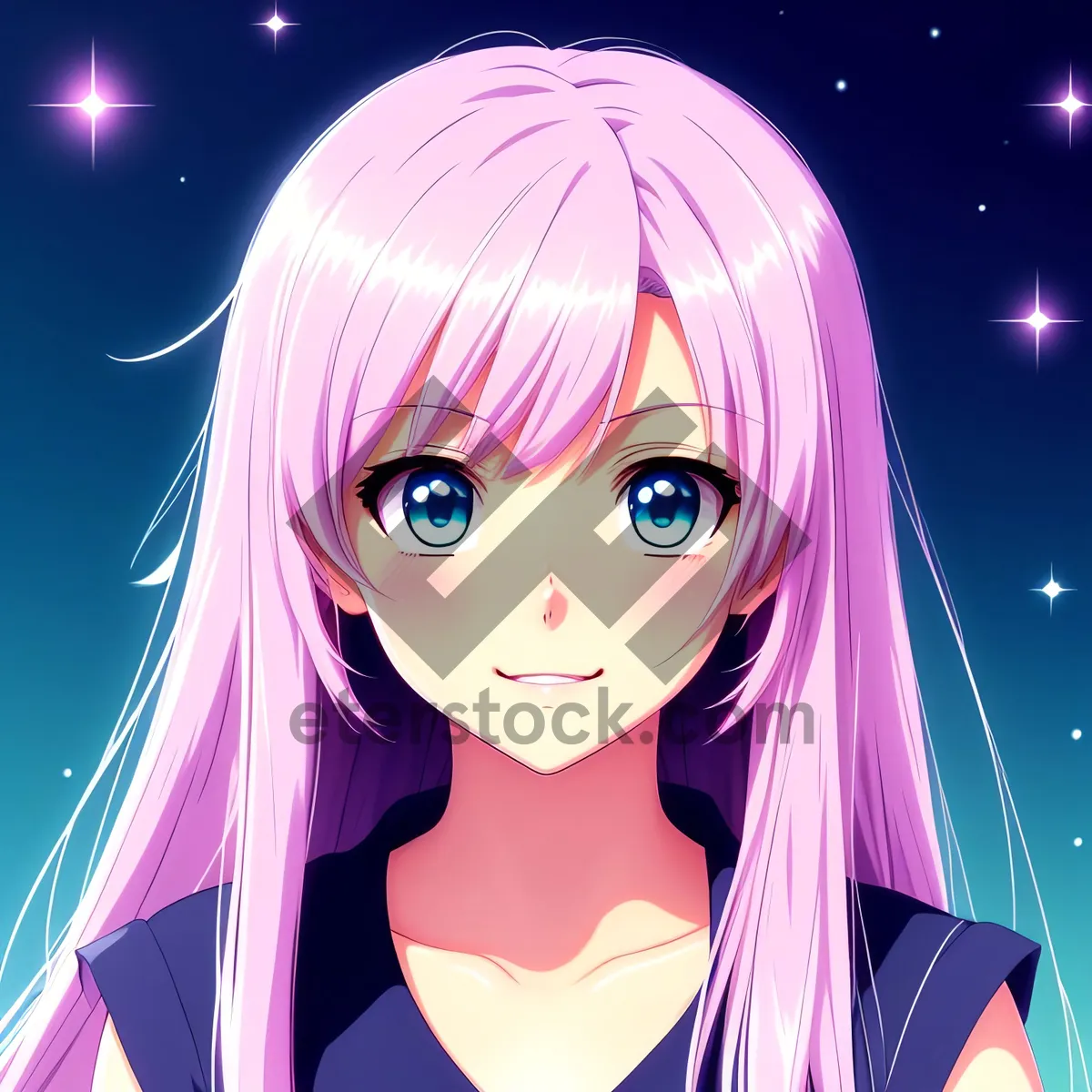 Picture of Blond Sorcerer: Attractive Model with Sexy Makeup and Pretty Hairstyle