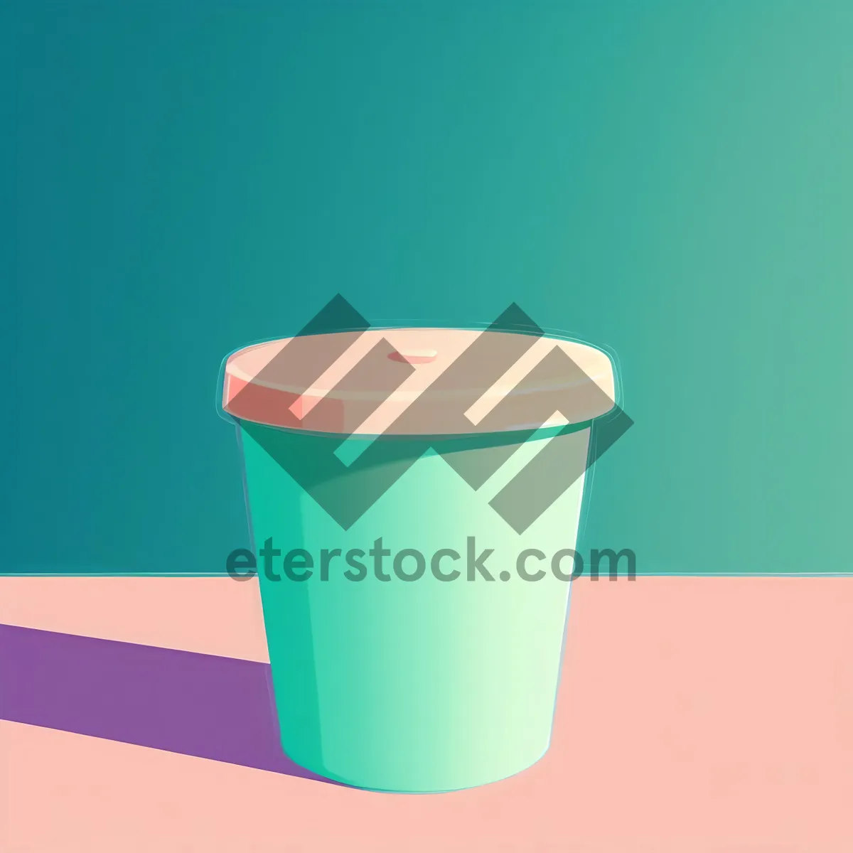 Picture of Empty Beverage Cup Container