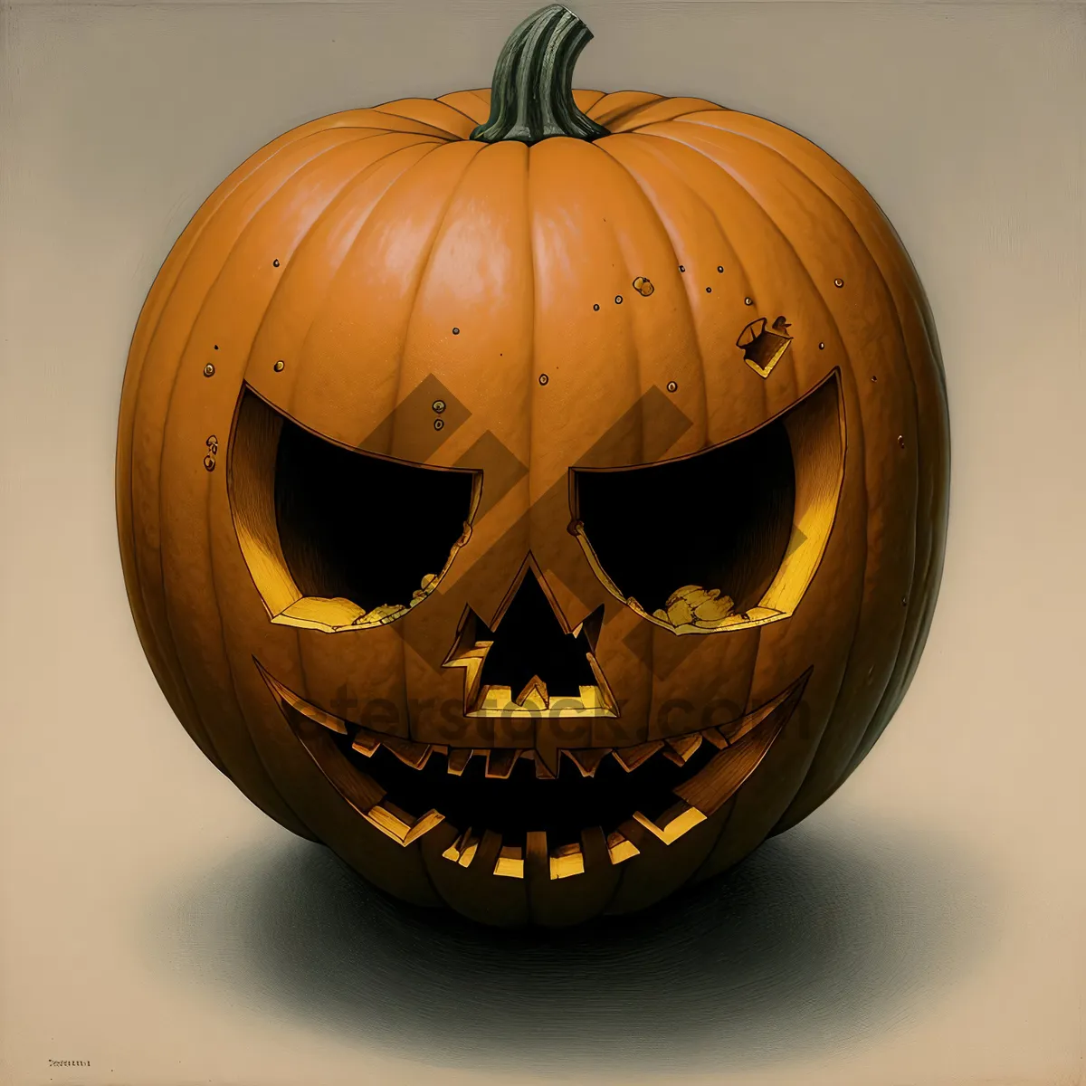 Picture of Flickering Halloween Pumpkin Lantern