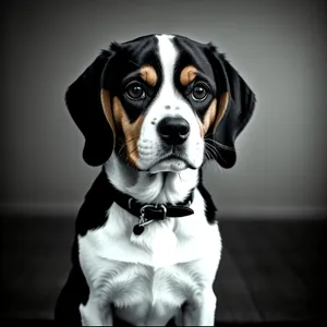 Adorable Swiss Mountain Dog Puppy at Studio