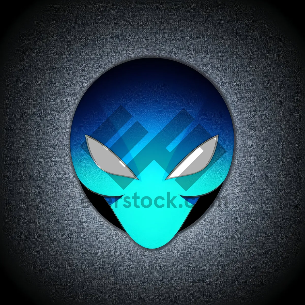 Picture of Shiny Glass Button Icon with Lightning Symbol