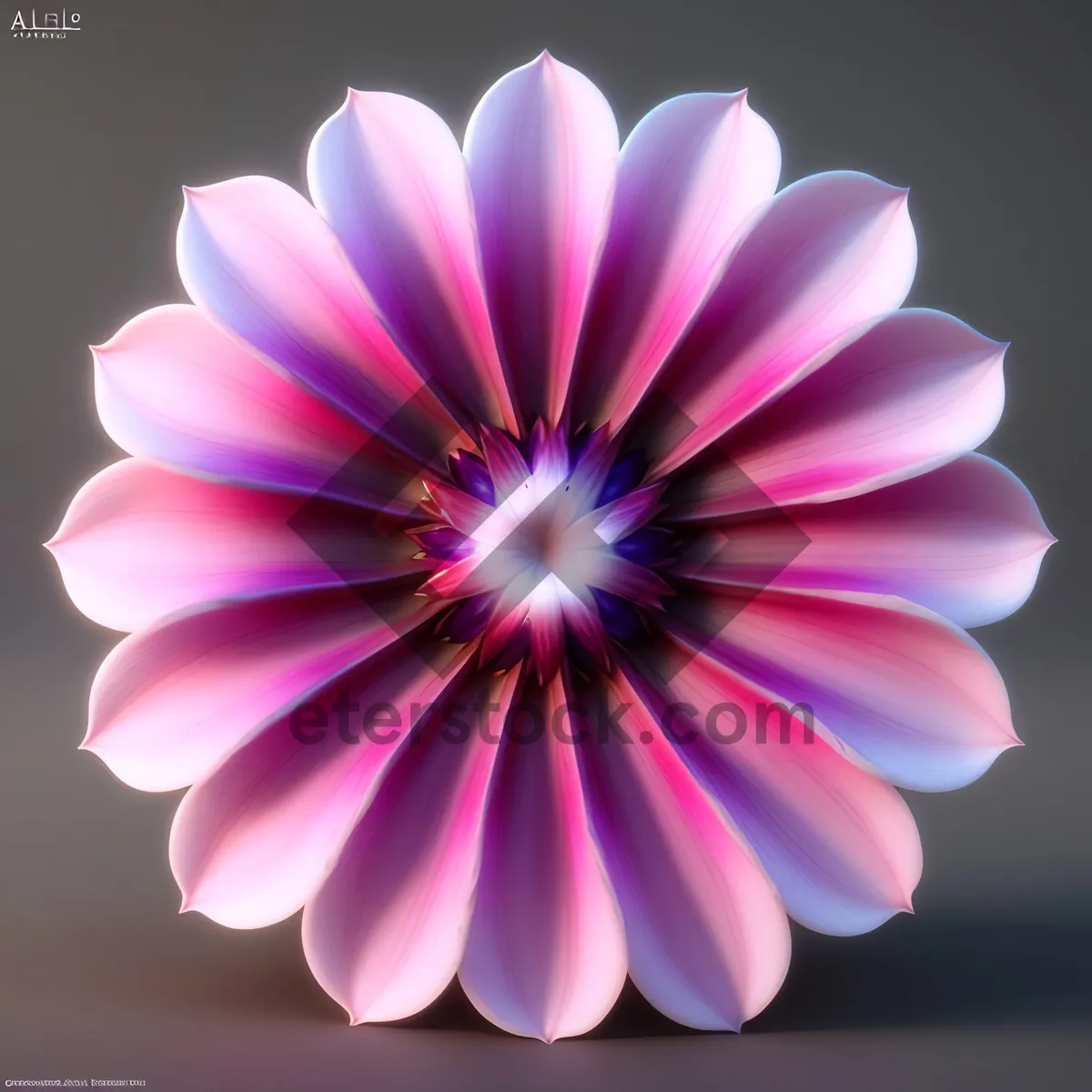 Picture of Glowing Lotus: Vibrant Energy in Colorful Space