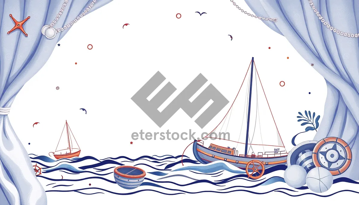 Picture of Graphic wave pattern design for modern wallpaper