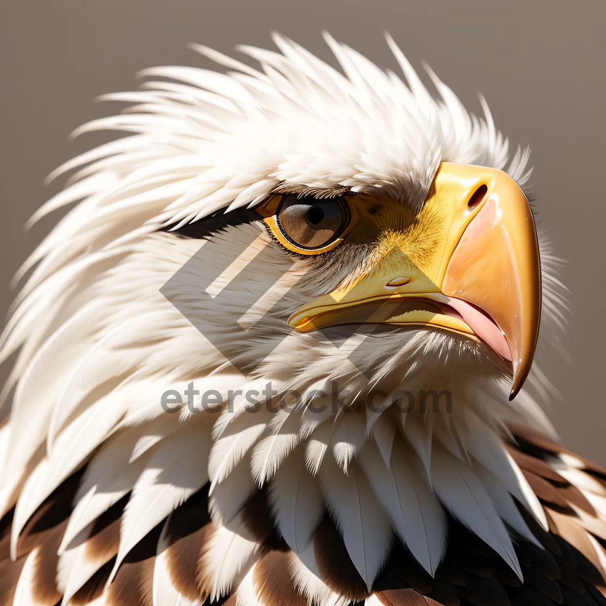 Picture of Majestic Bald Eagle in Close-Up Portrait