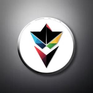 Patriotic Flag Icon Button with Shiny Design