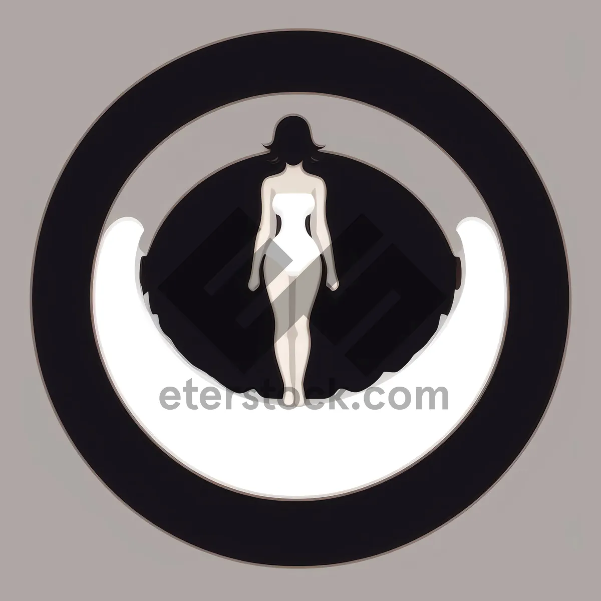 Picture of Sleek Round Metallic Button Icon