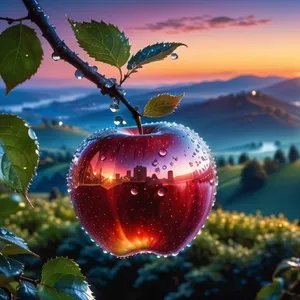 Fresh Organic Red Delicious Apple