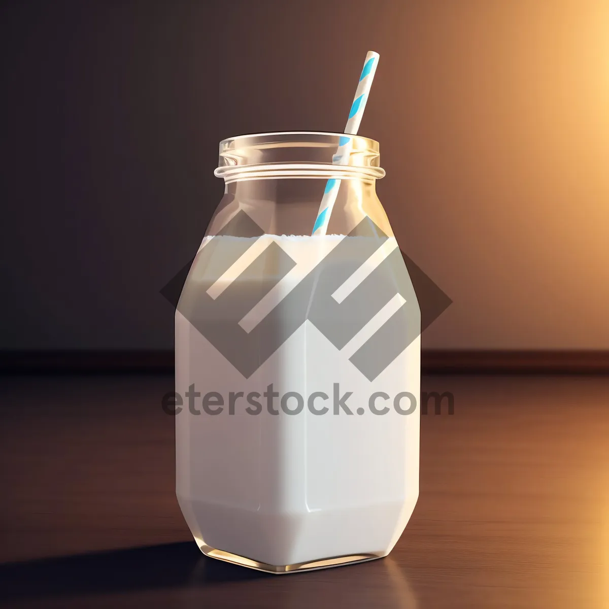 Picture of Healthy Dairy Beverage in a Plastic Bottle