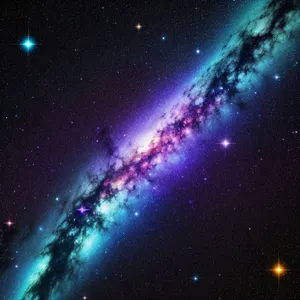 Starry Universe: Dark Cosmic Night Wallpaper