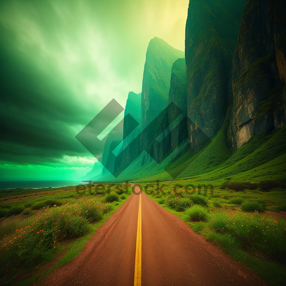 Picture of Serene Highway Under Sunny Skies