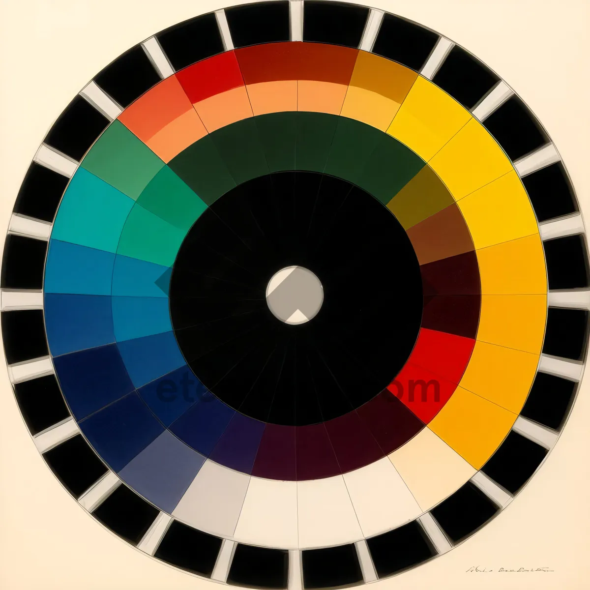 Picture of Colorful Check Circle Design Art Icon