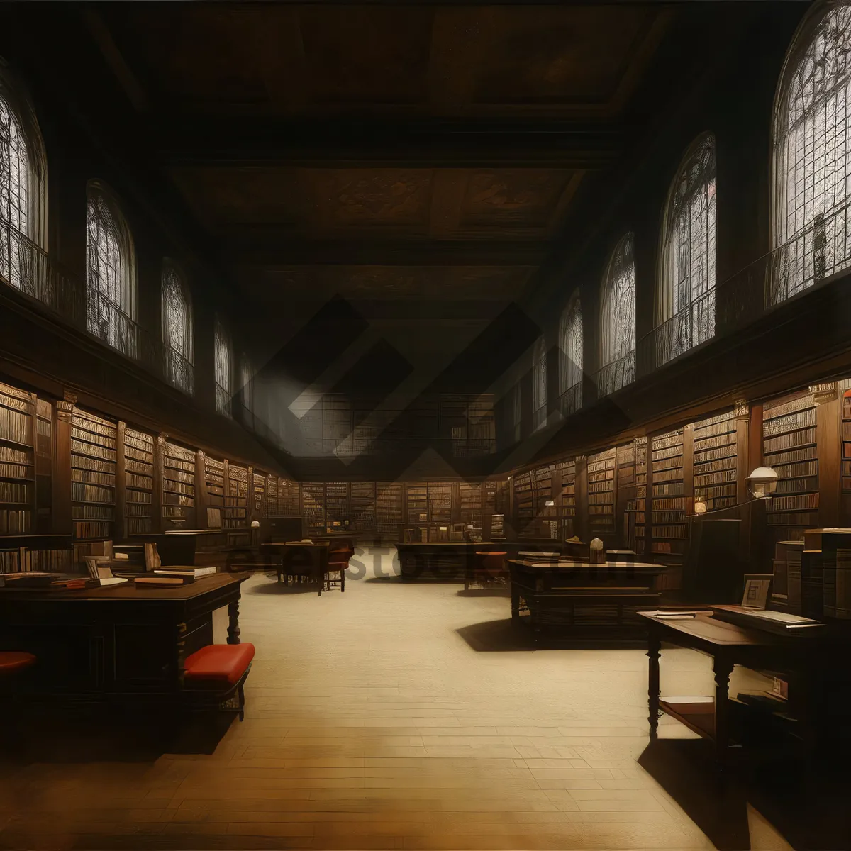 Picture of City Library Hall Interior Architecture Room Structure