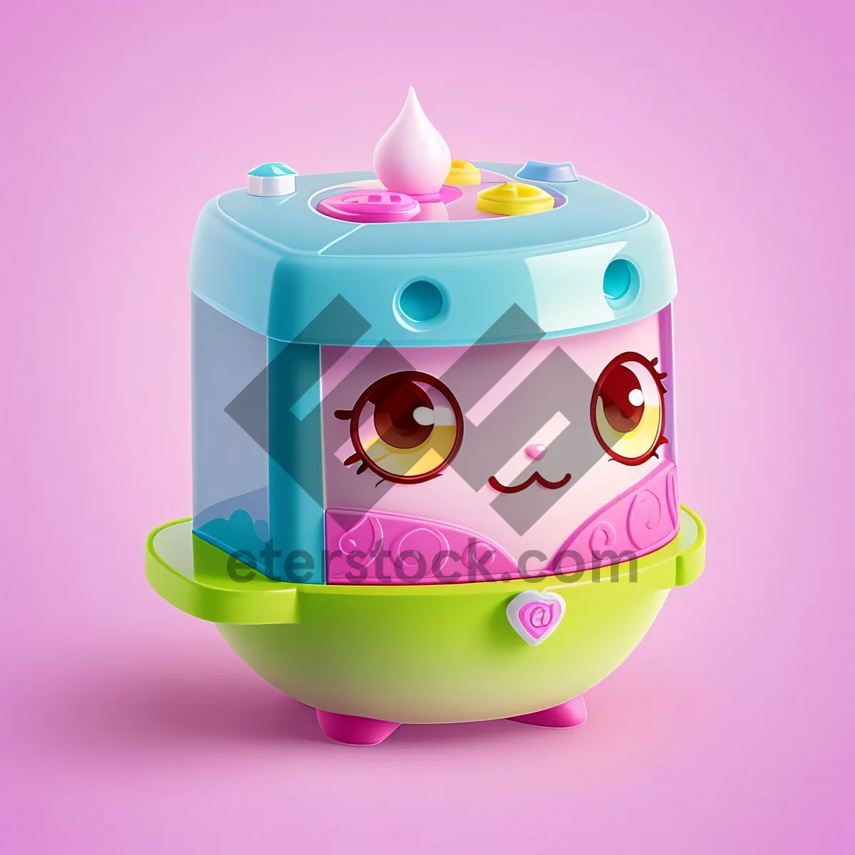 Picture of Pink Piggy Bank Cartoon: Cute Savings and Investment