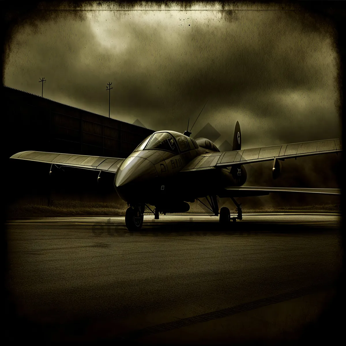 Picture of High-Flying Warplane Propeller in Motion