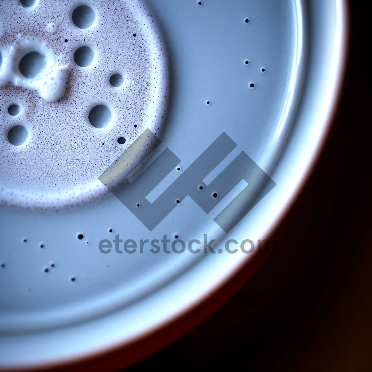 Picture of Shimmering Water Drops on Clear Glass