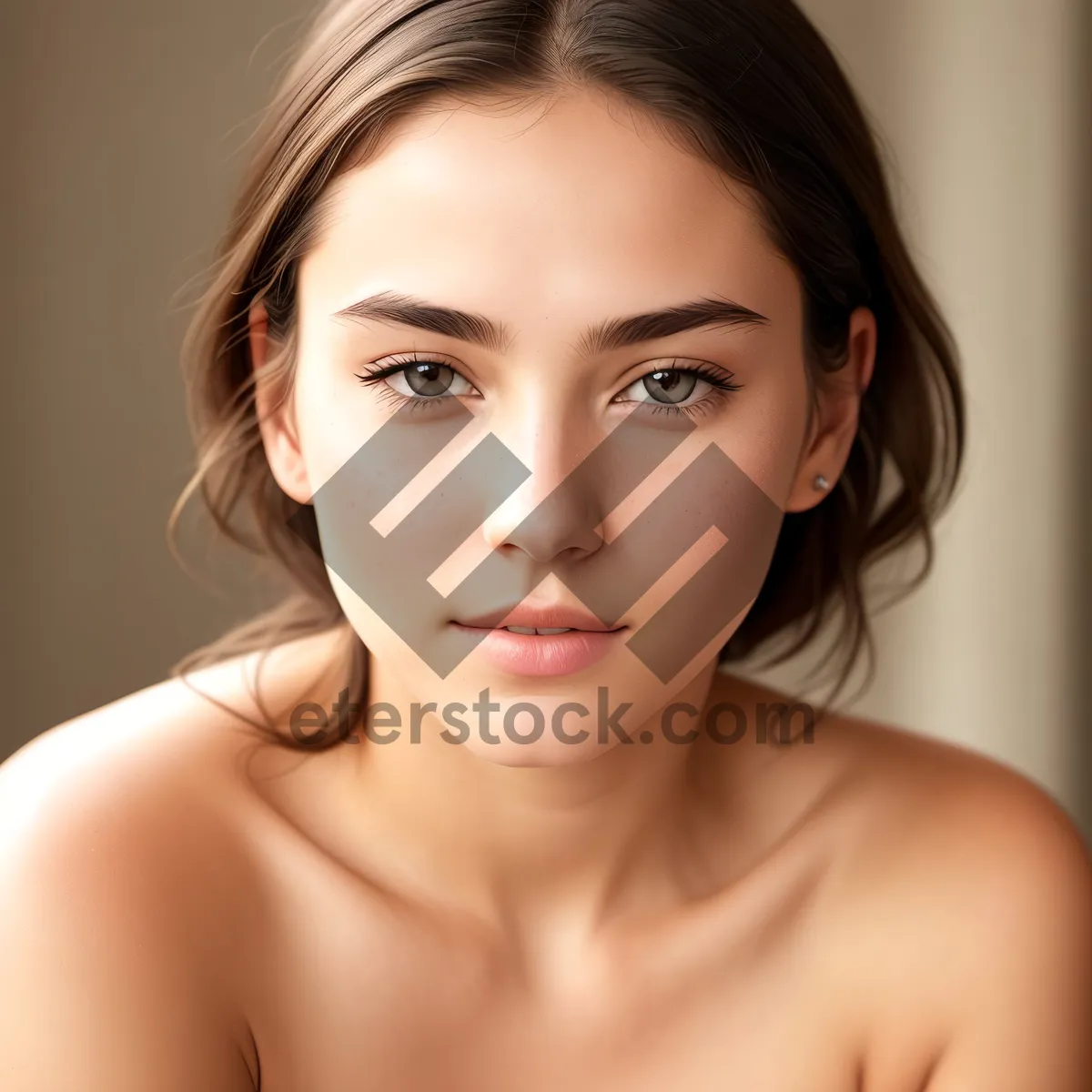 Picture of Radiant Beauty: Attractive Model with Clean, Healthy Skin