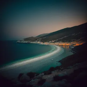 Sunset Serenity: Captivating Coastal Summer Scenery