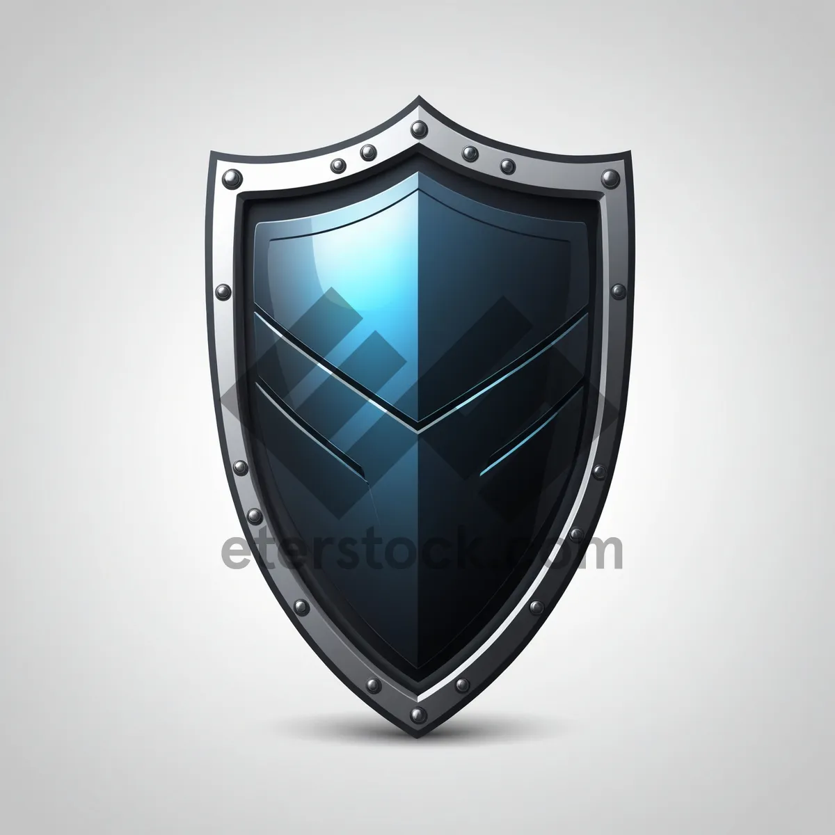 Picture of Shiny metal logo emblem design icon symbol