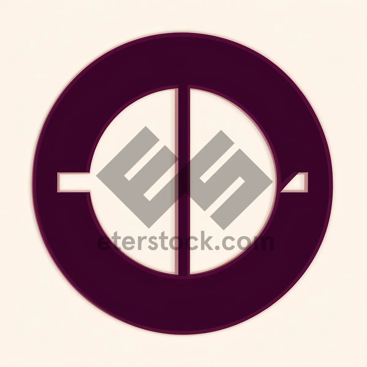 Picture of Round Glossy Button Icon: Web Design Symbol