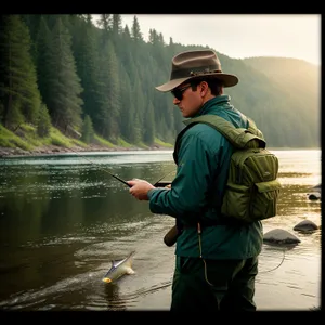 Summer Fishing by the River