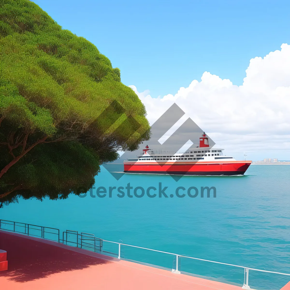 Picture of Serene Seas: Tranquil Shipping and Vacation Vibes
