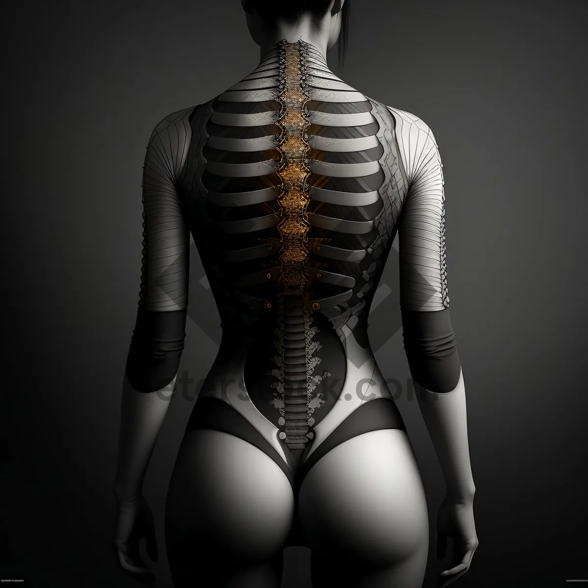 Picture of Anatomical Beauty: Seductive Skeleton Unveiled