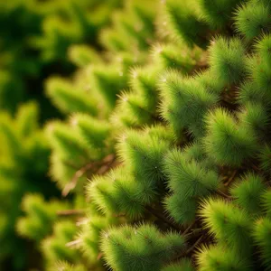 Prickly Desert Flora: Close-Up of Thorny Vascular Plant