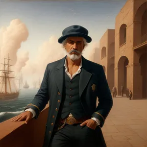 Successful Businessman in Stylish Trench Coat