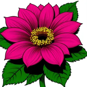 Bright Blooming Daisy in Pink
