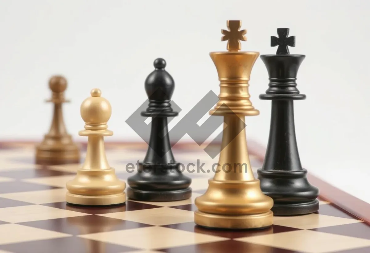 Picture of Black Man Playing Chess Game of Strategy