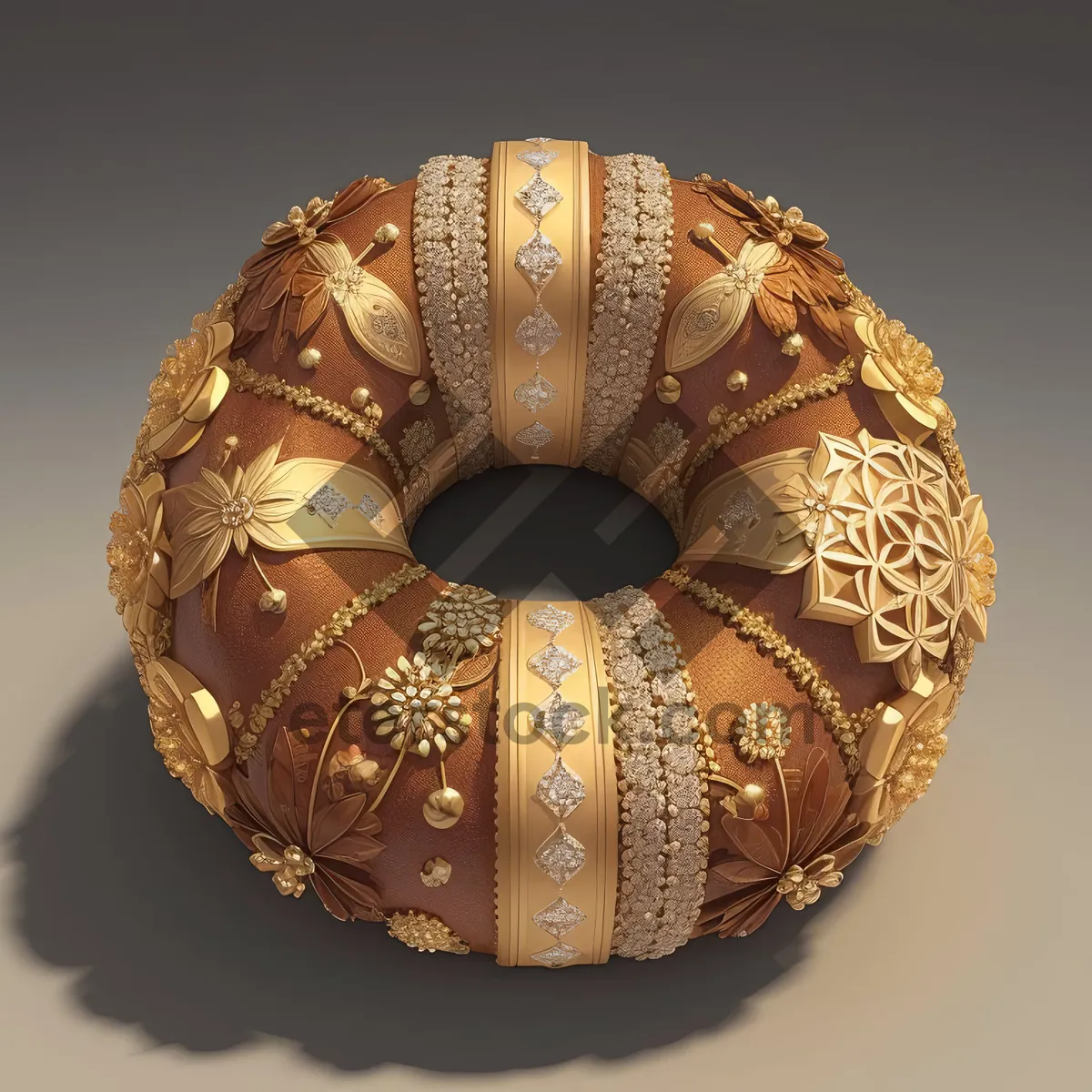 Picture of Bangle-shaped Friedcake with Sea Urchin Decoration